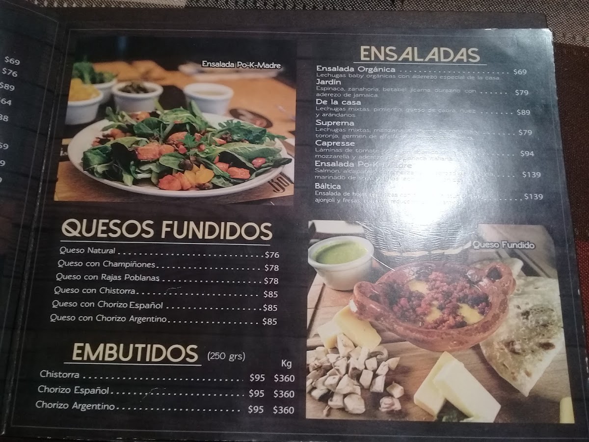 Jardin Del Asador Menu - Image 2