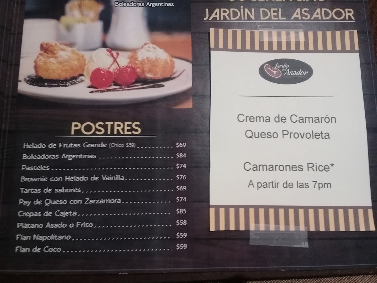 Jardin Del Asador Menu - Image 3
